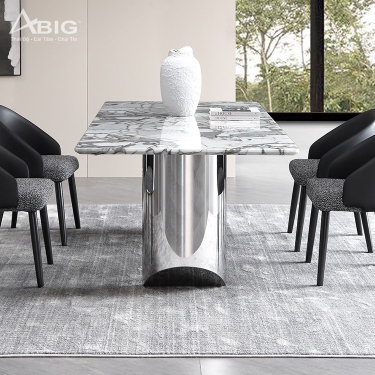 Thiết kế hai trụ inox trắng AB023 Thiết kế hai trụ inox trắng AB023