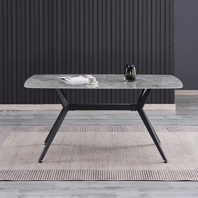 Hình ảnh thực tế bàn ăn Ceramic AB017