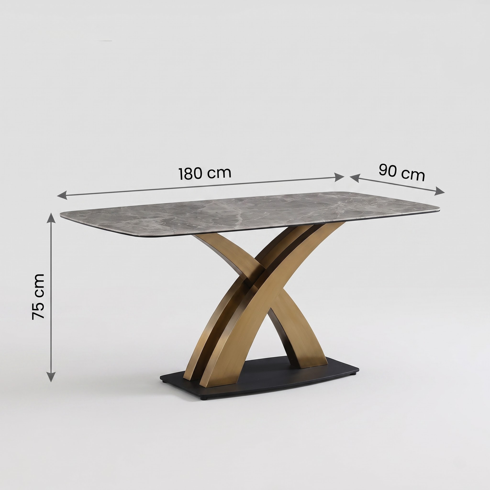 Bàn ăn AB011 kích thước 140 160 và 180 cm