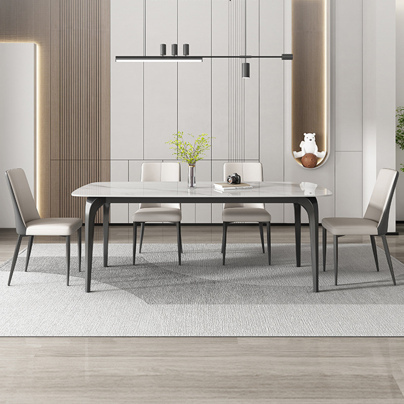 Bàn ăn Ceramic cao cấp AB071 trong không gian phòng ăn hiện đại