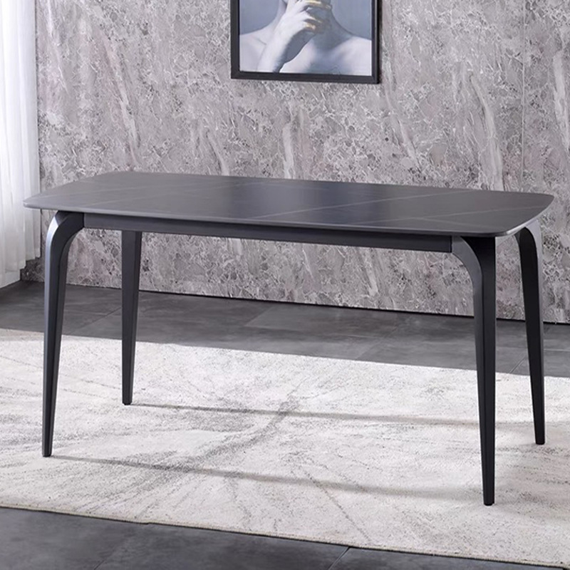 Kiểu dáng bàn ăn Ceramic AB071 chân sắt sơn tĩnh điện