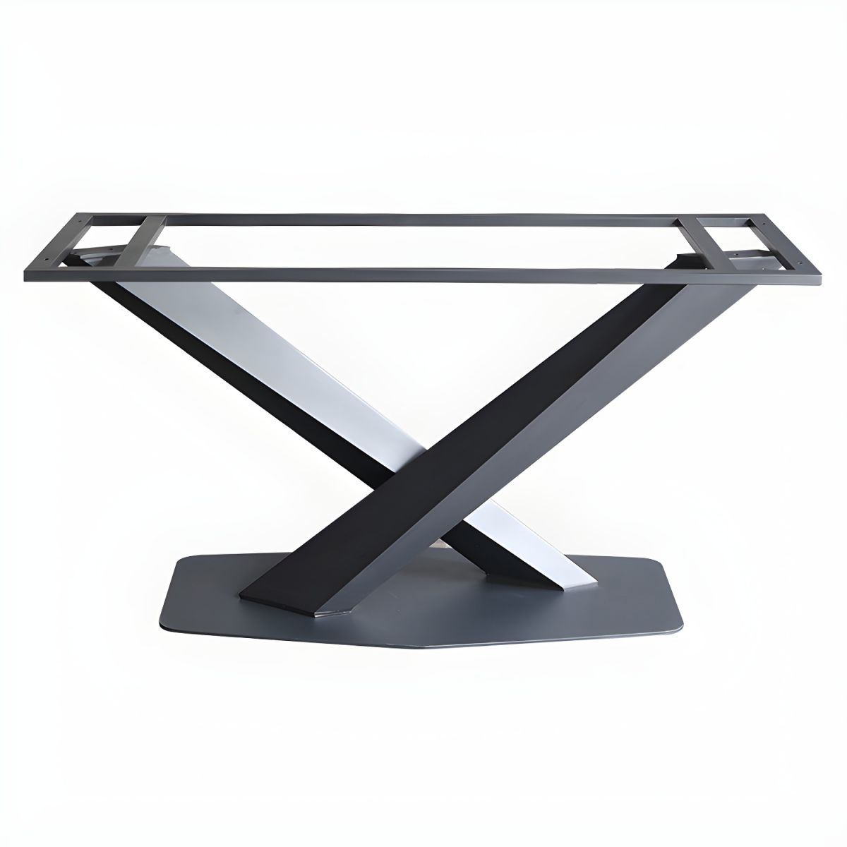 Khung chân sắt chữ X sơn tĩnh điện của bàn ăn AB005
