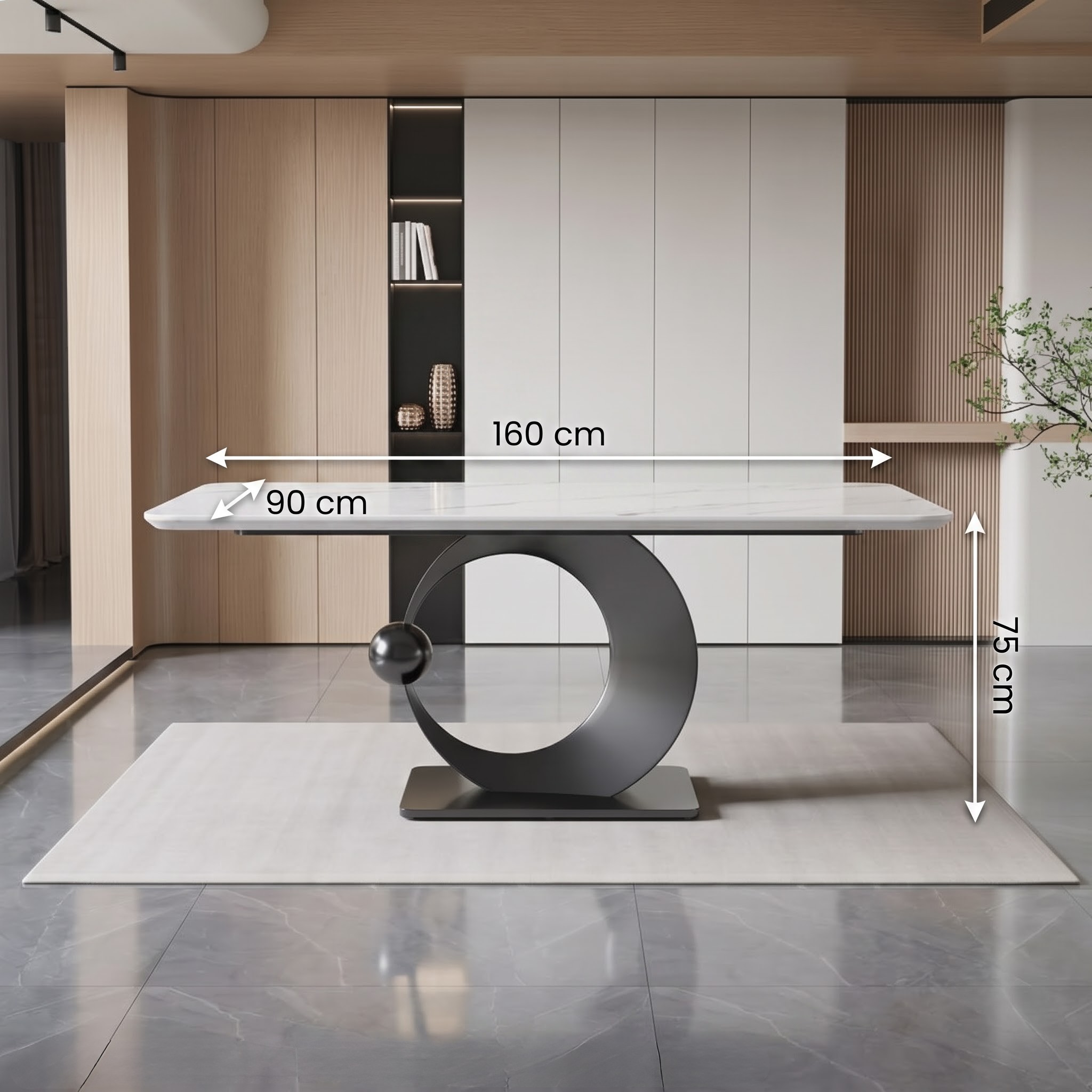 Hình ảnh thực tế bàn ăn phong cách Ý AB013