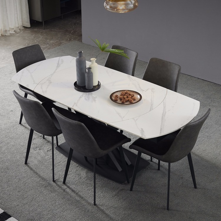 Cơ chế mở rộng hai đầu bàn ăn CQ03 mặt Ceramic