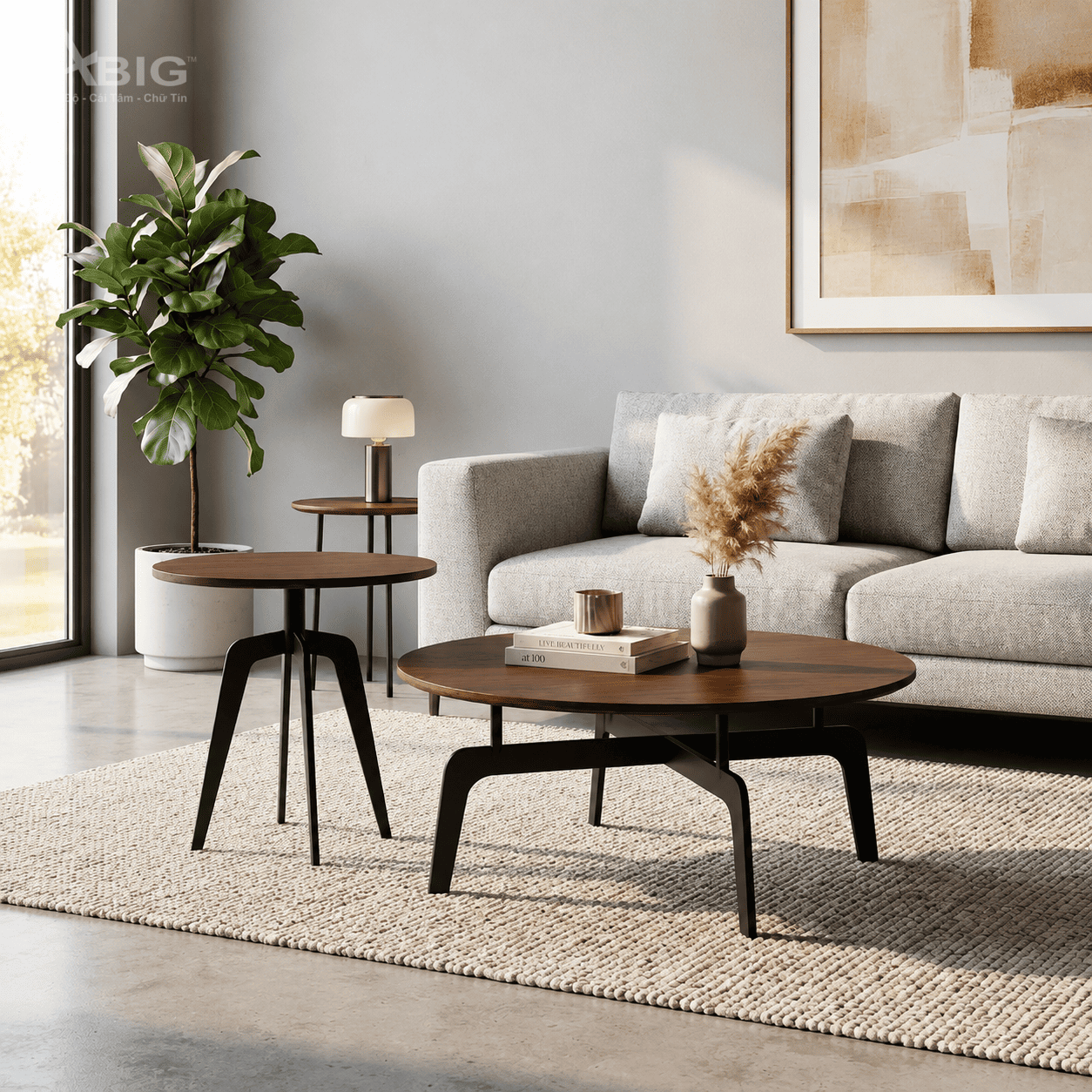 Bàn trà nhập khẩu mặt MDF BT044