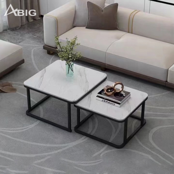 Bàn trà phòng khách đôi mặt đá Ceramic BT021 Bàn trà phòng khách đôi mặt đá Ceramic BT021
