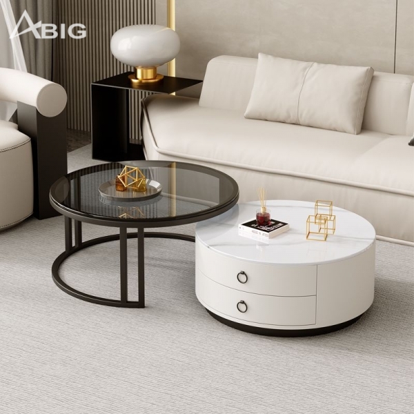 Bàn trà sofa đôi có 2 hộc kéo đa năng BT013 Bàn trà sofa đôi có 2 hộc kéo đa năng BT013