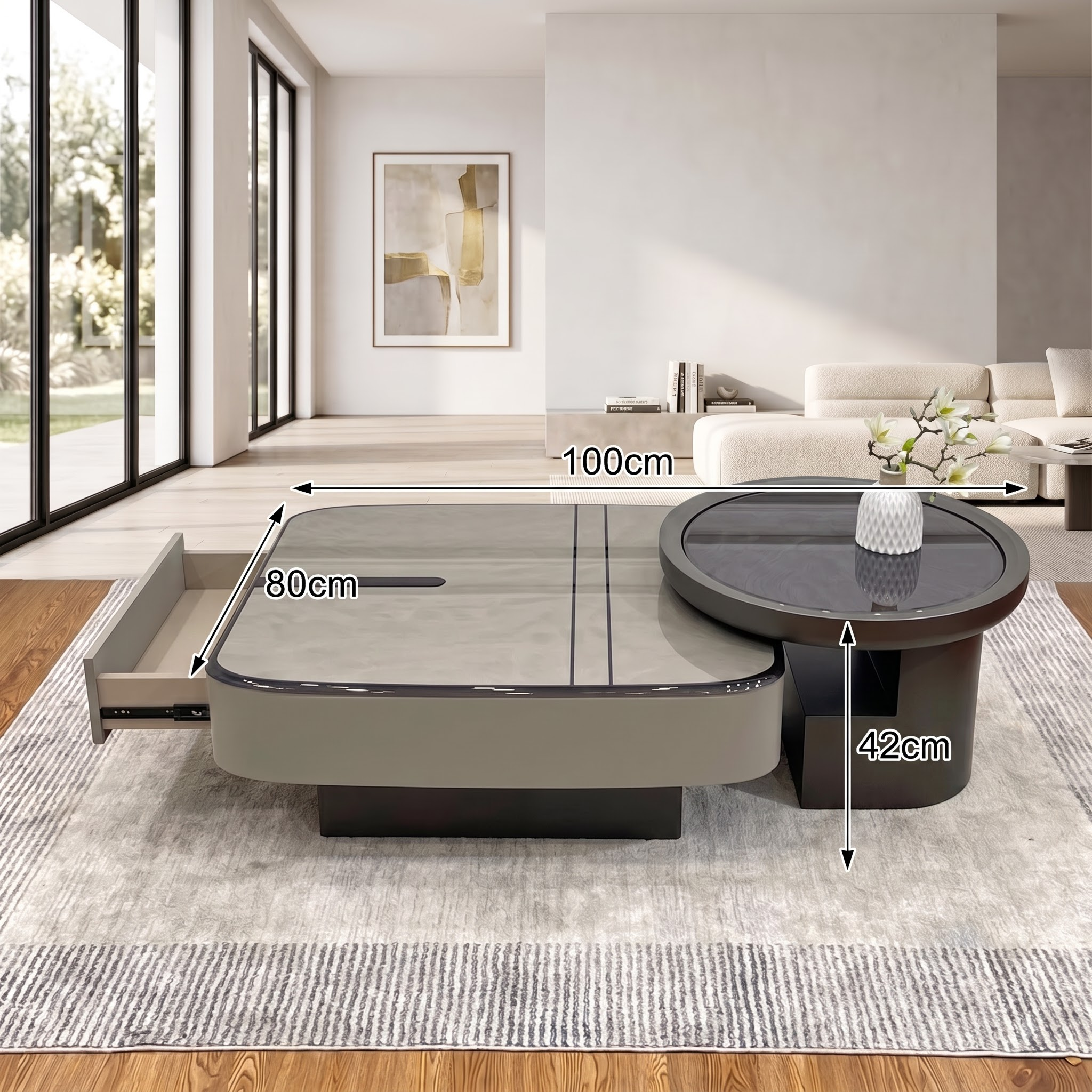 Bàn trà sofa nhập khẩu BT062 Bàn trà sofa nhập khẩu BT062 - phối cảnh sản phẩm