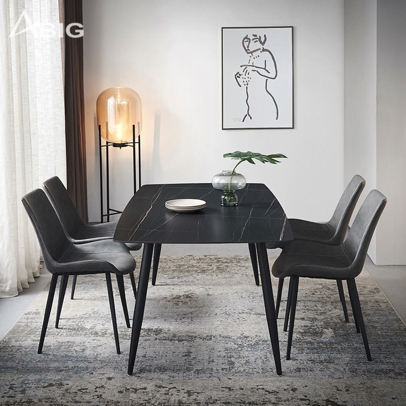 Bộ bàn 4 ghế ăn bọc da nhập khẩu GW058 - hình ảnh tổng thể