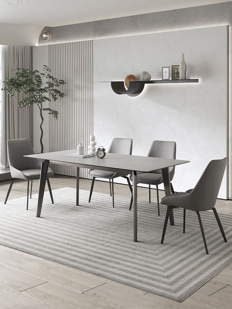 Bộ bàn 4 ghế ăn GW008 mặt đá nhập khẩu hoàn thiện