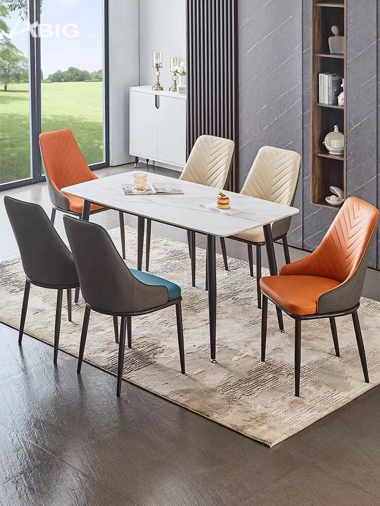 Bộ bàn 6 ghế ăn hiện đại GW024 mặt đá Ceramic