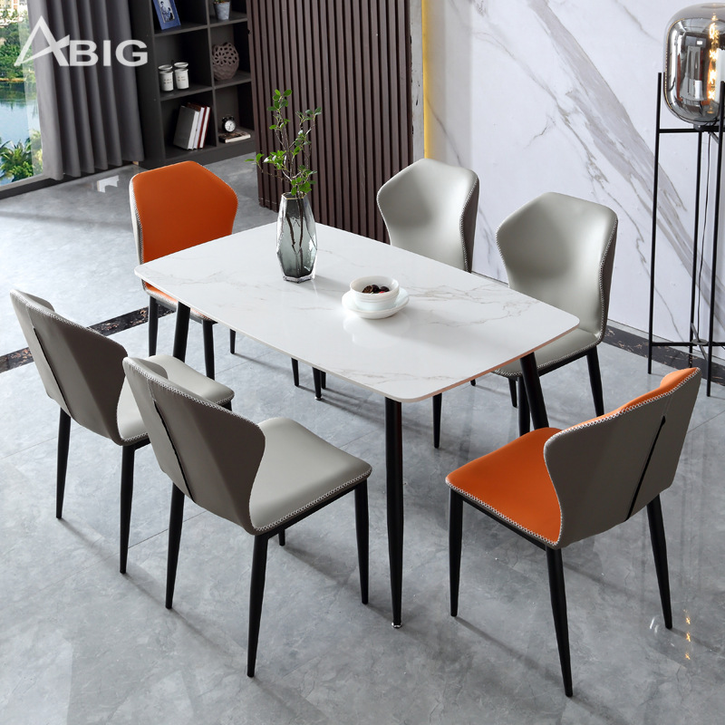 Bộ bàn ăn 6 ghế mặt đá GW006 hiện đại nhập khẩu