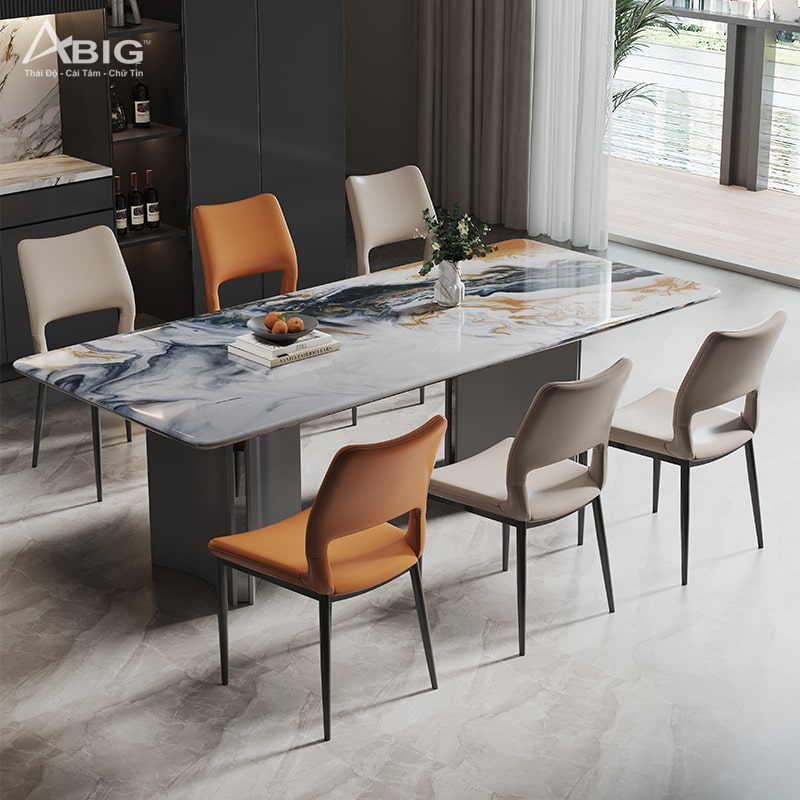 Bộ bàn ăn hiện đại 6 ghế sang trọng HAC-031
