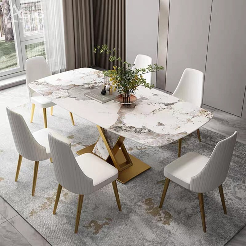 Bộ bàn ăn Luxury 6 ghế cao cấp BL055