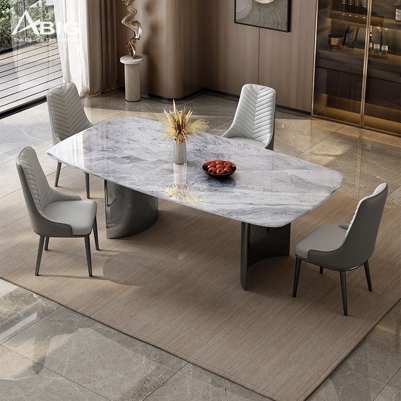 Bộ bàn ăn Luxury cao cấp 4 ghế nhập khẩu HAC-006 - hình ảnh tổng thể