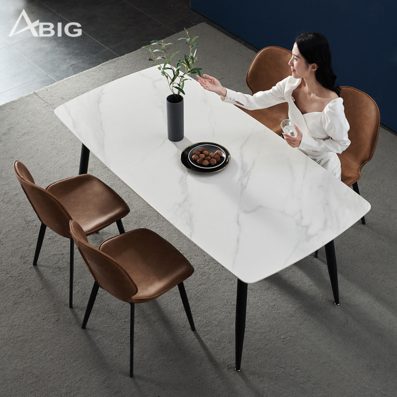 Bộ bàn ăn mặt đá 4 ghế Nordic GW050 - hình ảnh tổng thể