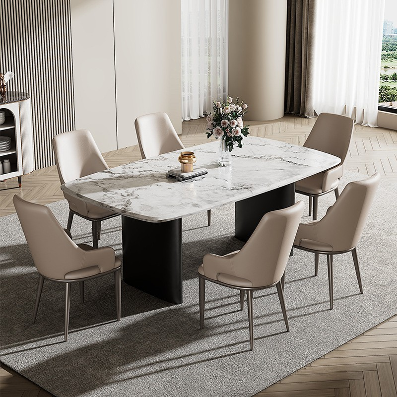 Chi tiết chất liệu Bộ bàn ăn 6 ghế mặt đá cao cấp BL015