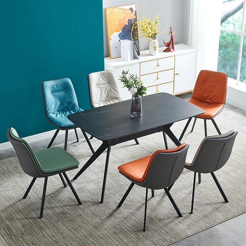 Bộ bàn ăn 6 ghế GW017 mặt đá Ceramic