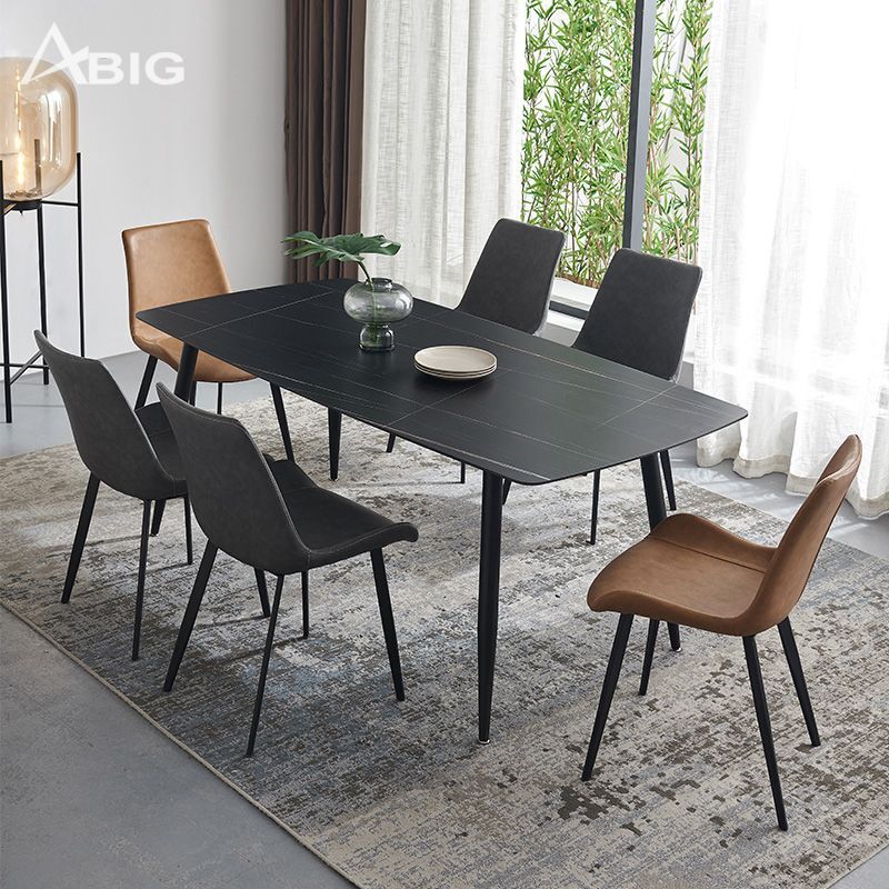 Bộ bàn ăn mặt đá Ceramic 6 ghế GW058 nhập khẩu