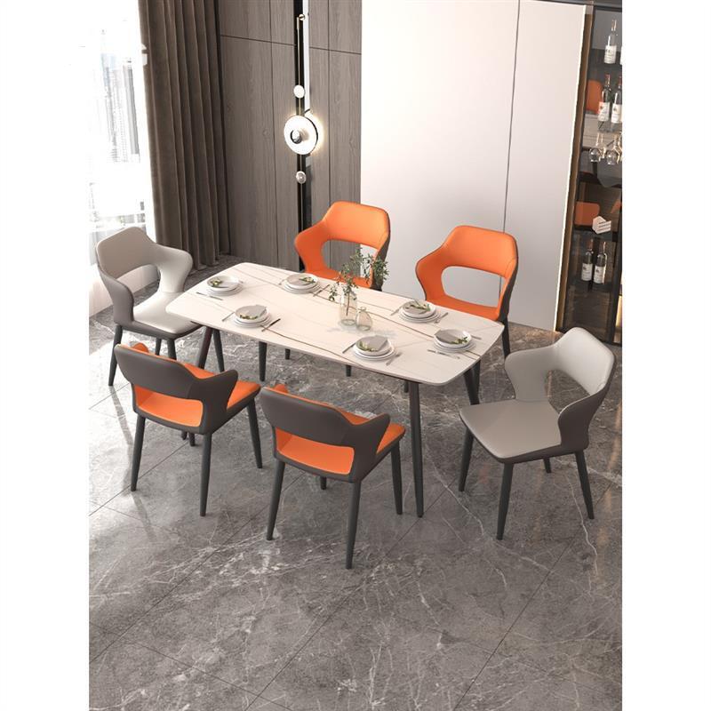 Bộ bàn ăn mặt đá Ceramic 6 ghế GW065 cao cấp