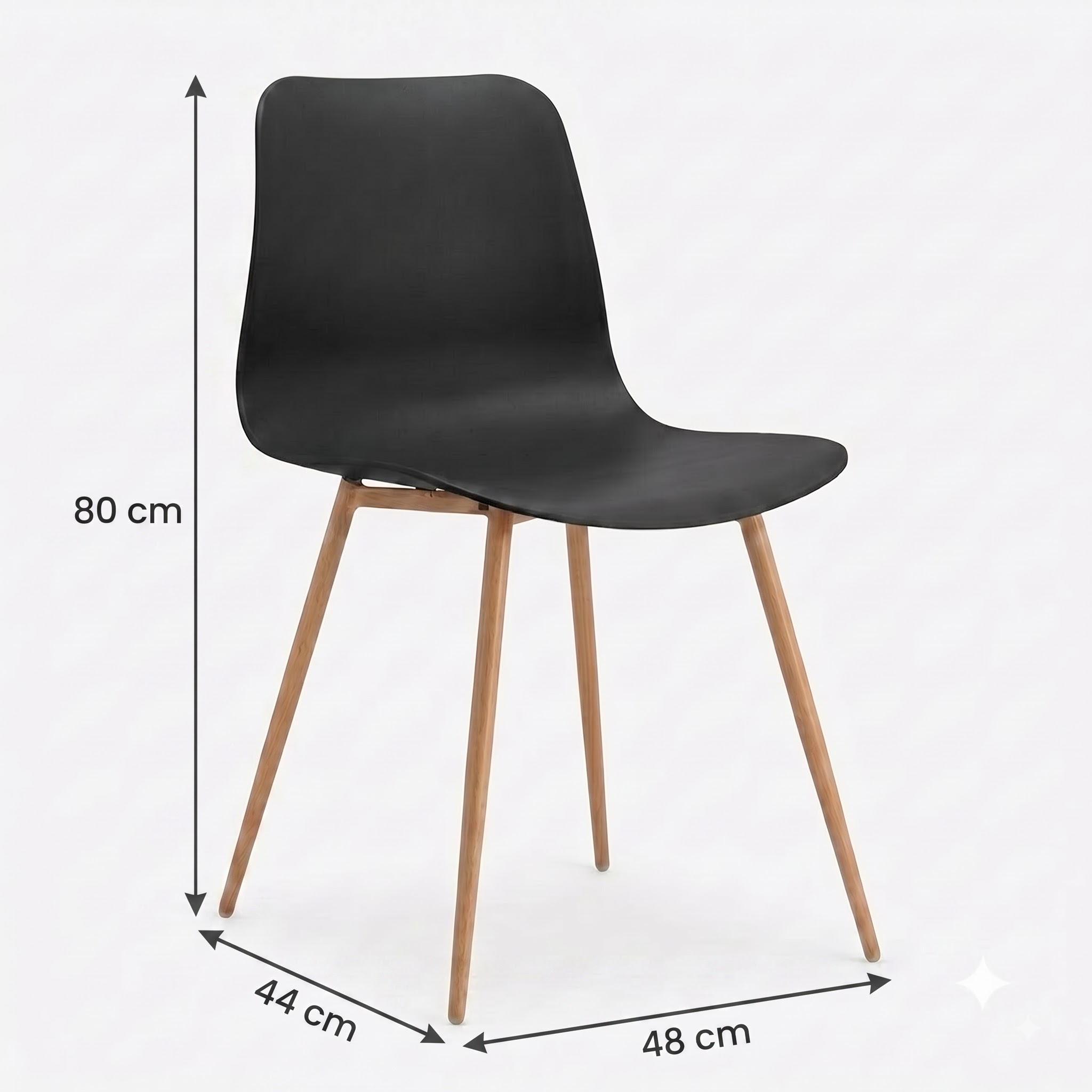 Kích thước và chi tiết Ghế ăn nhựa nhập khẩu XN037