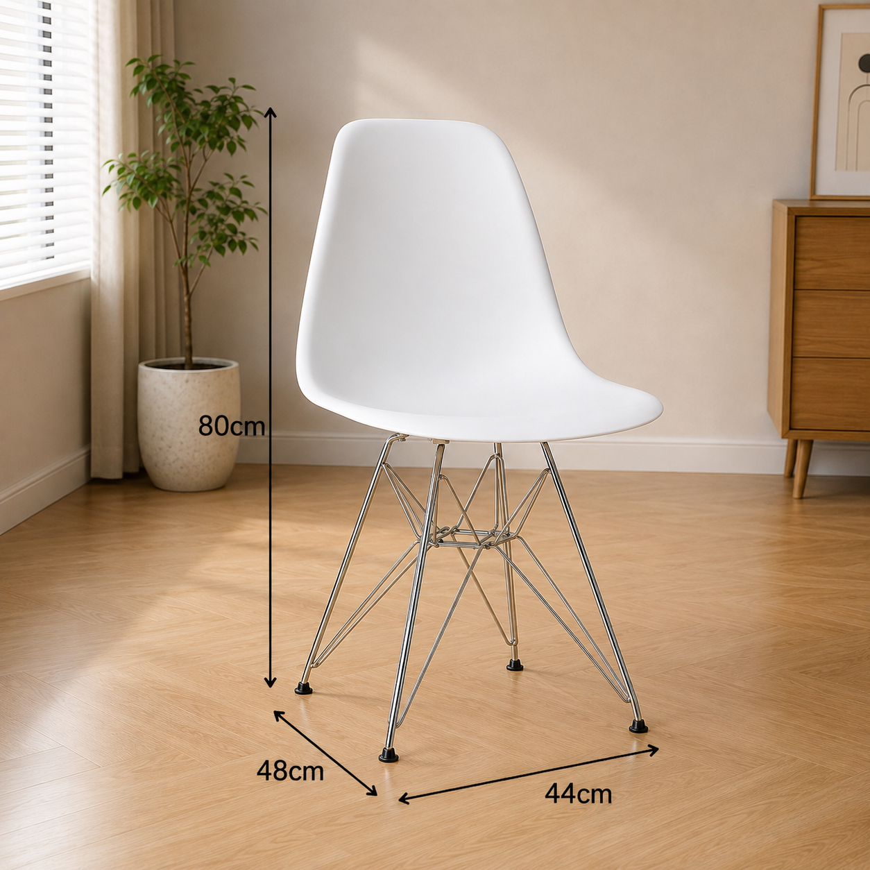 Kích thước và chi tiết Ghế ăn nhựa XN035