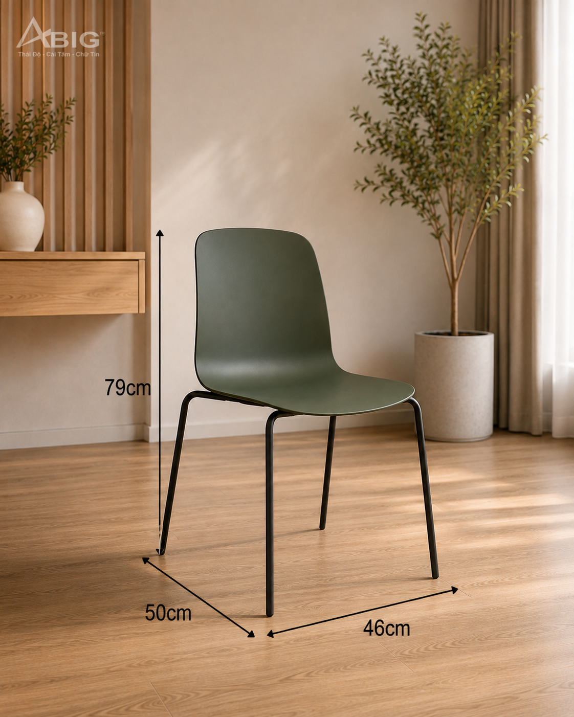 Thông tin XN030 Kích thước Ghế cafe tối giản XN030 Rộng 46 × Sâu 50 × Cao 79 cm