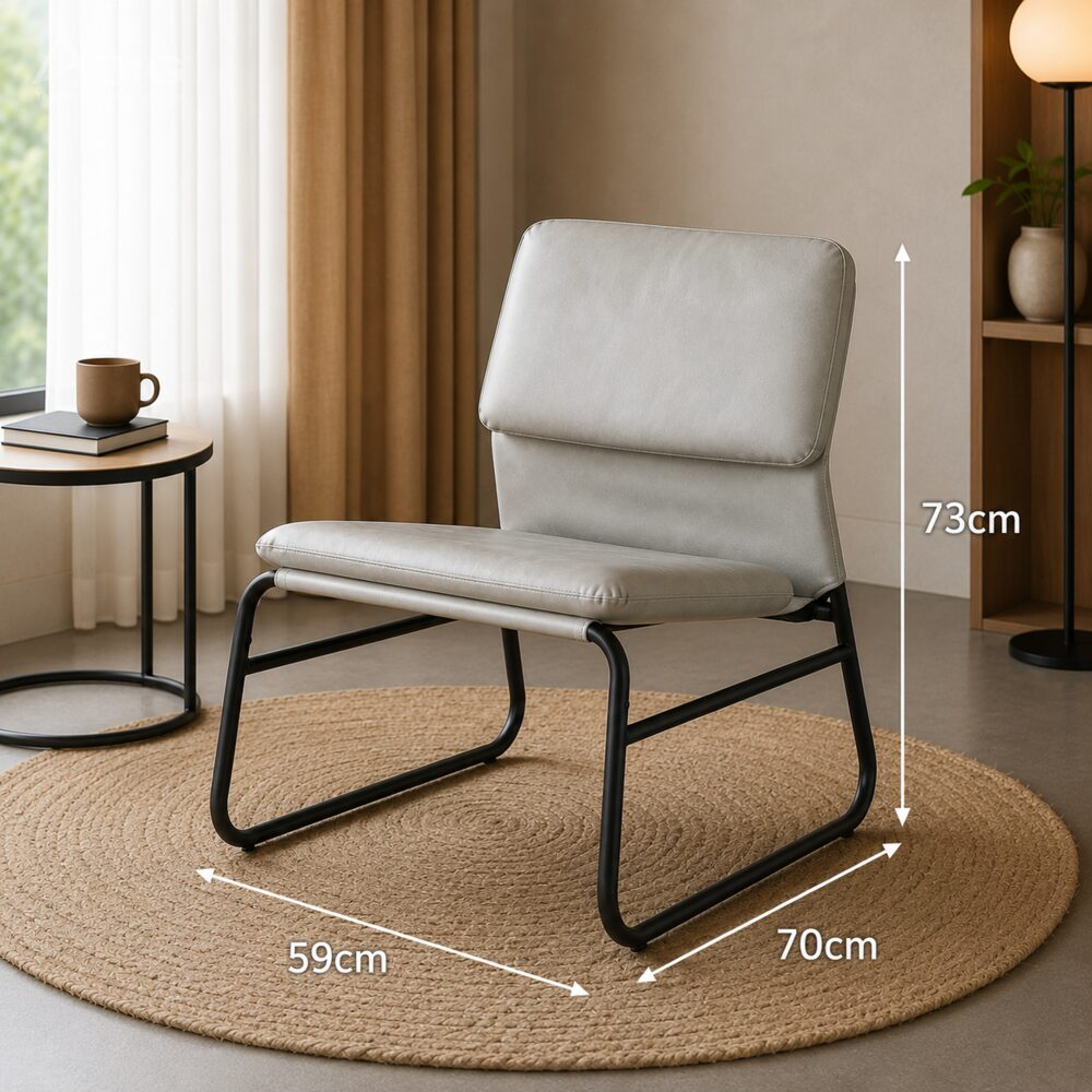 Chi tiết chân thép sơn tĩnh điện ghế GS007