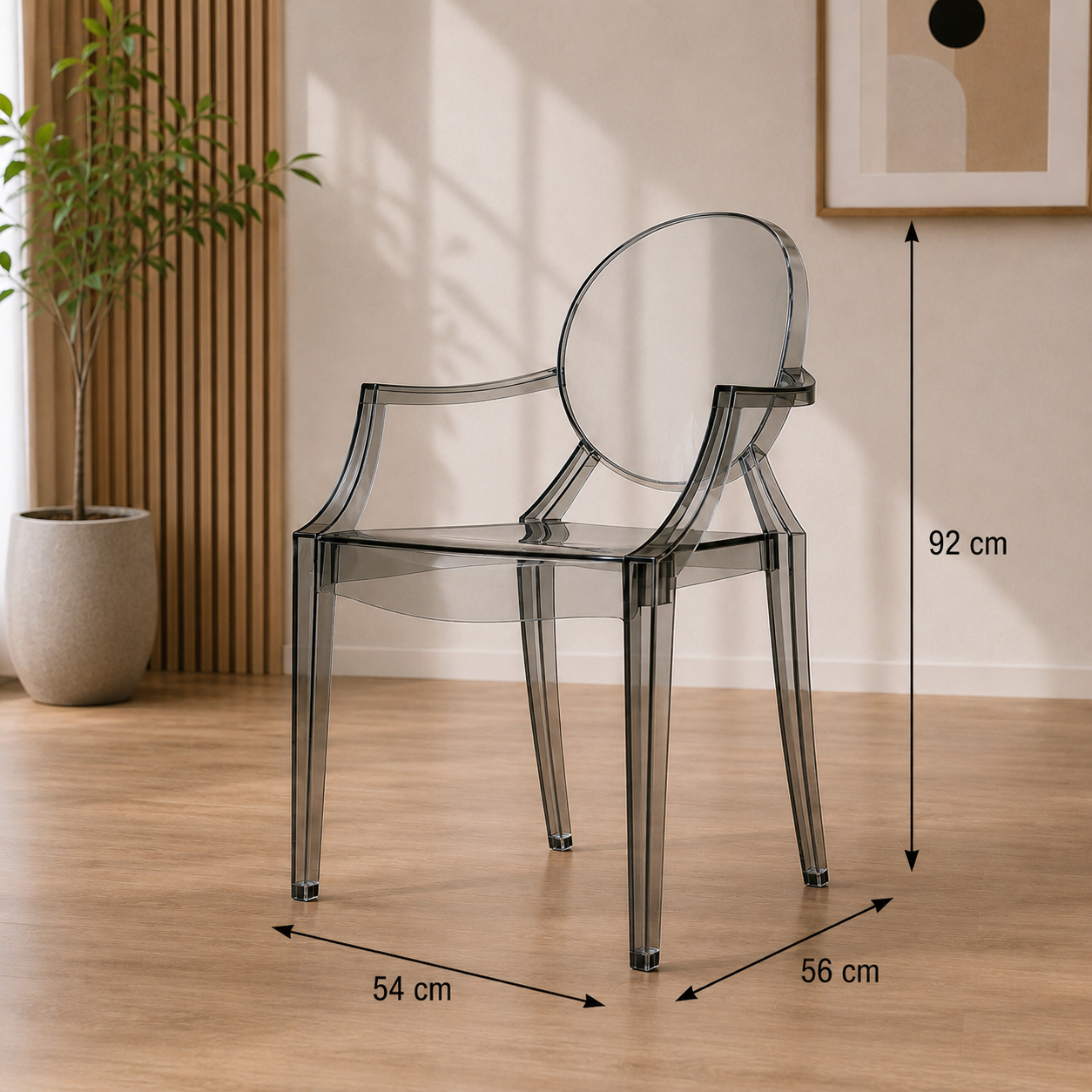 Kích thước và chi tiết Ghế ngồi cafe nhựa XN038