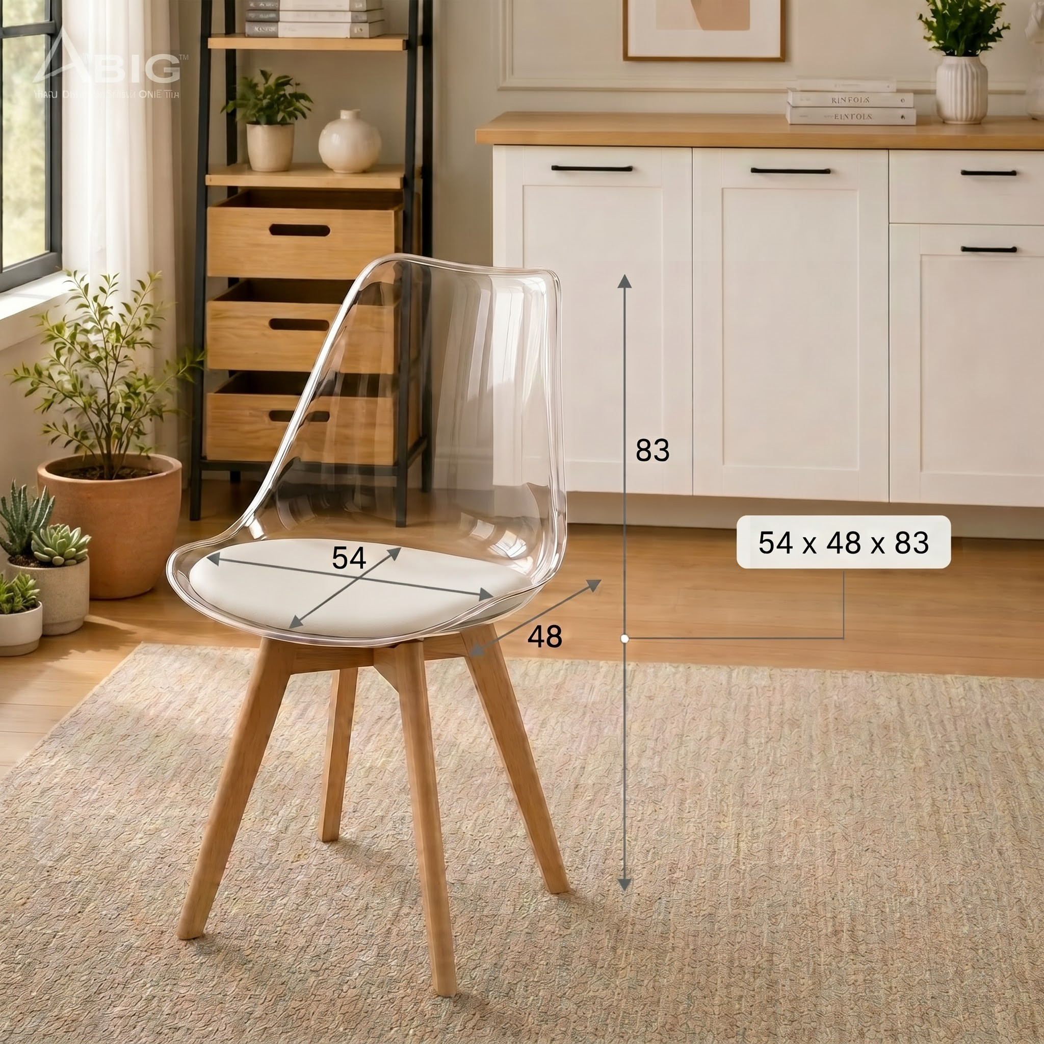 Thông tin XN028 Kích thước Ghế nhựa tối giản XN028 Rộng 54 × Sâu 48 × Cao 83 cm