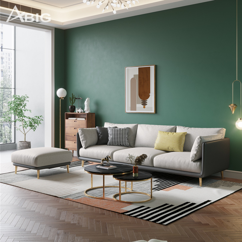 Ghế sofa băng bọc da hiện đại S06 Ghế sofa băng bọc da hiện đại S06 - hình ảnh tổng thể