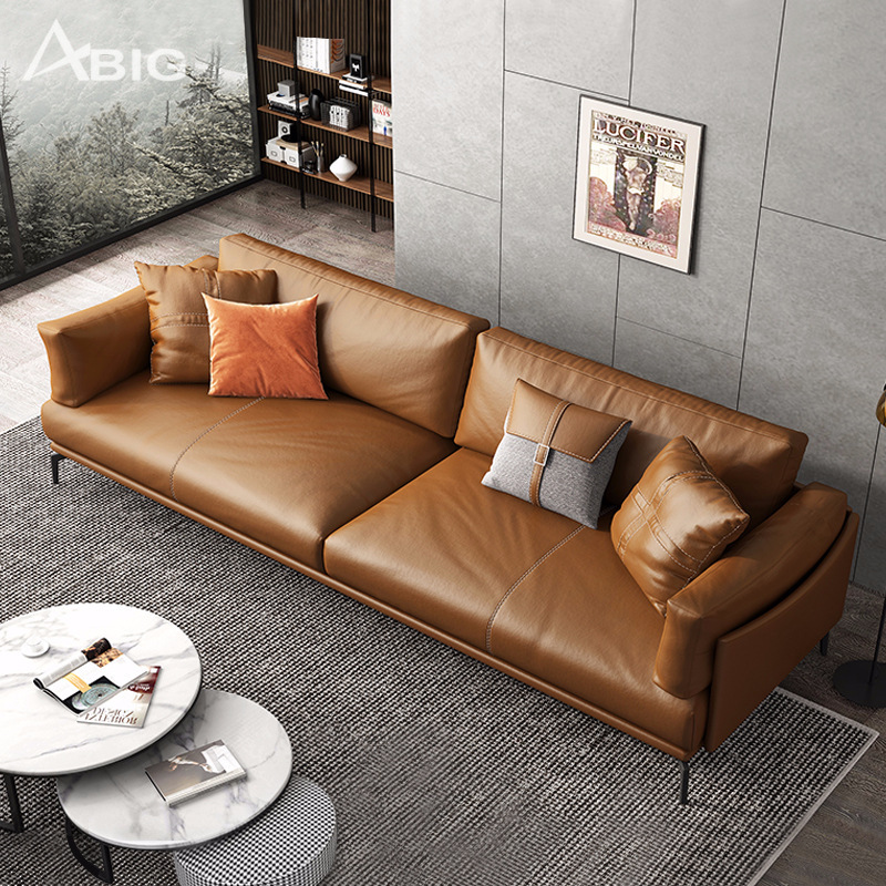 Ghế sofa da cho phòng khách chung cư S03 Ghế sofa da cho phòng khách chung cư S03 - hình ảnh tổng thể