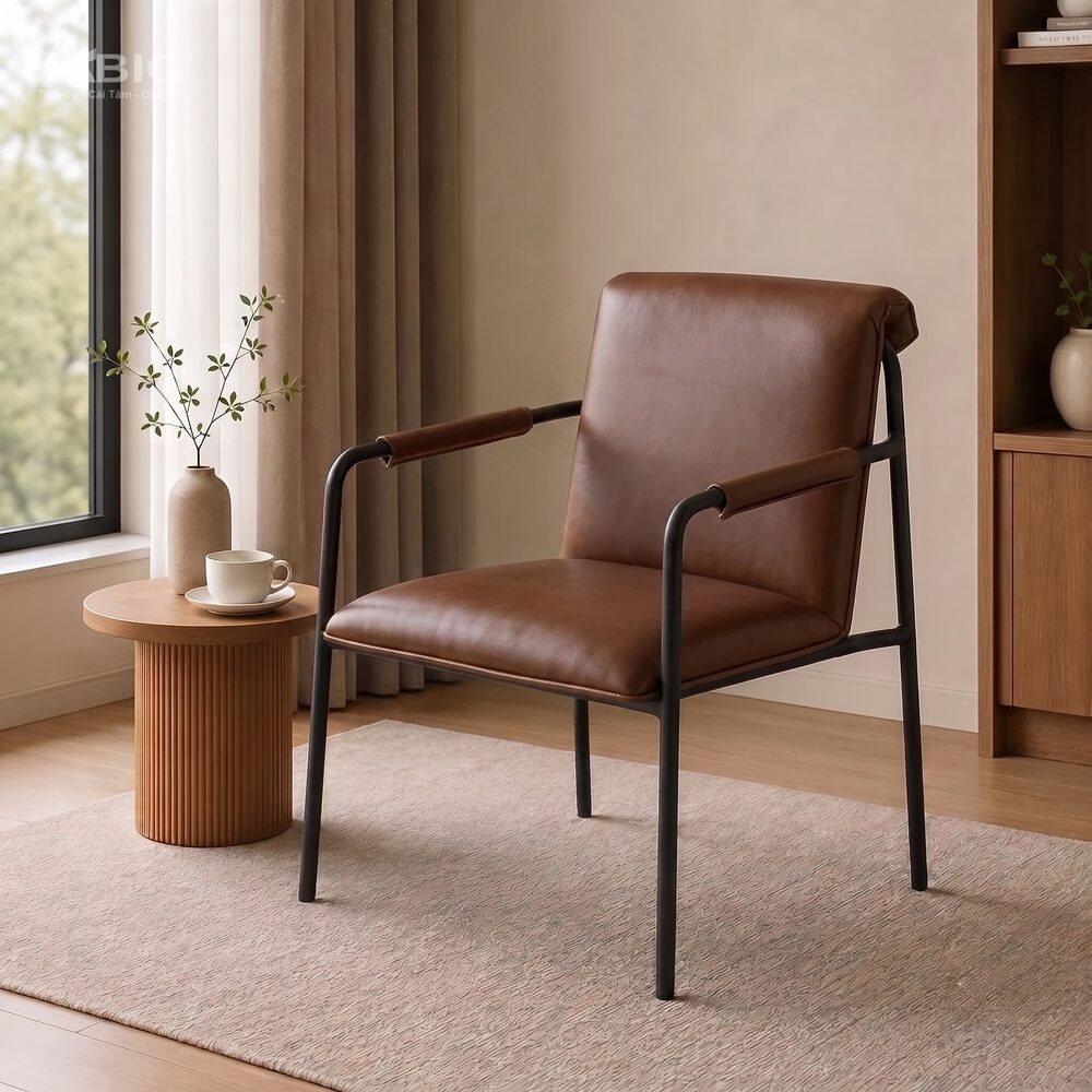 Ghế sofa đơn GS006 nhìn chính diện