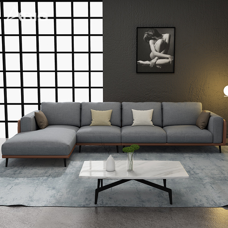 Ghế sofa góc L bọc vải cao cấp S16 Ghế sofa góc L bọc vải cao cấp S16 - hình ảnh tổng thể
