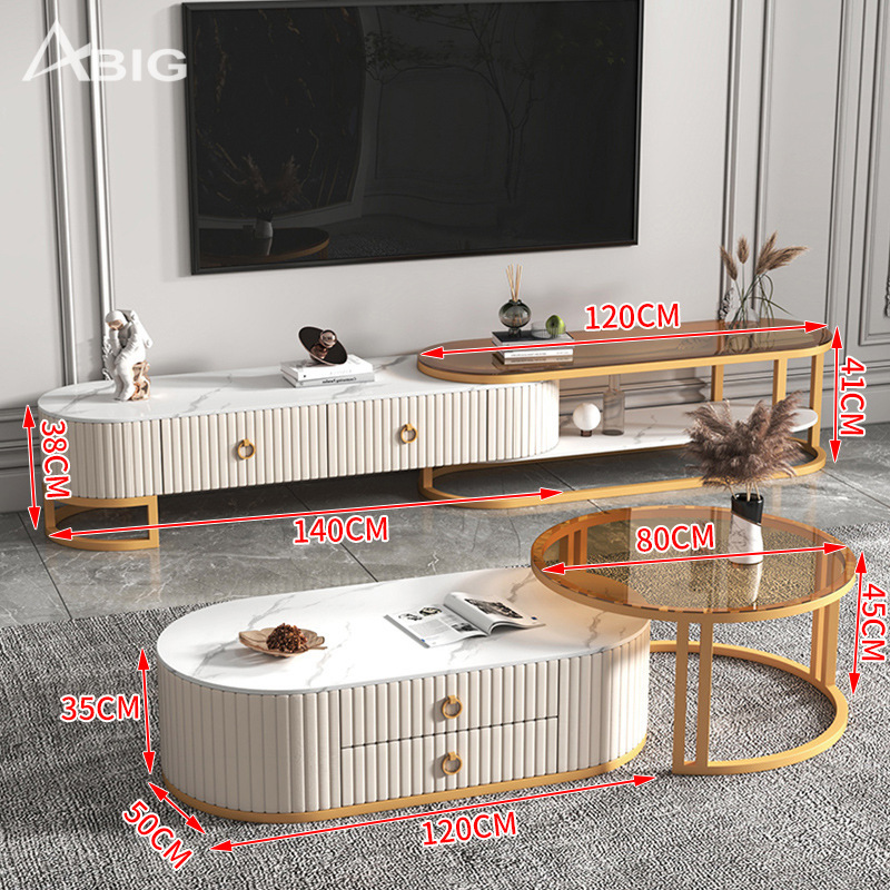 Kệ tivi hiện đại khung màu đồng KT002 Kệ tivi hiện đại khung màu đồng KT002