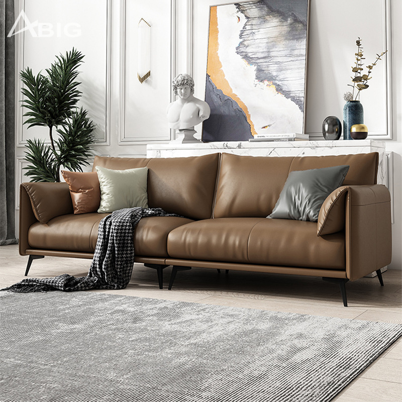 Sofa băng đẹp bọc da 2 chỗ ngồi S59 - hình ảnh tổng thể