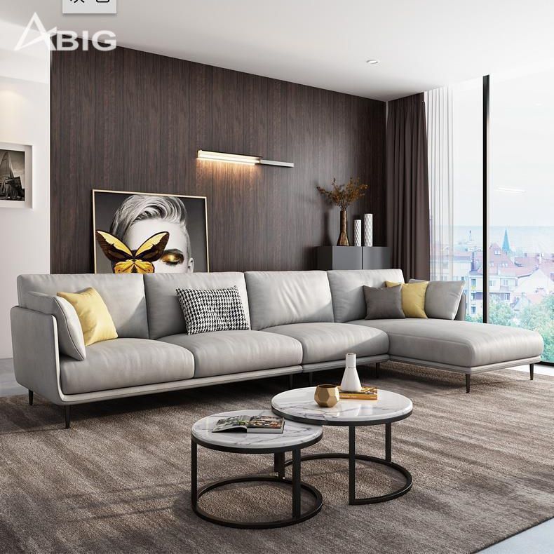Sofa da chữ L bọc da cao cấp S05 Sofa da chữ L bọc da cao cấp S05 - hình ảnh tổng thể