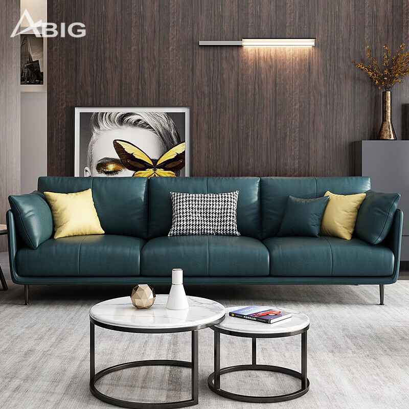 Sofa da hiện đại cho chung cư S04 Sofa da hiện đại cho chung cư S04 - hình ảnh tổng thể